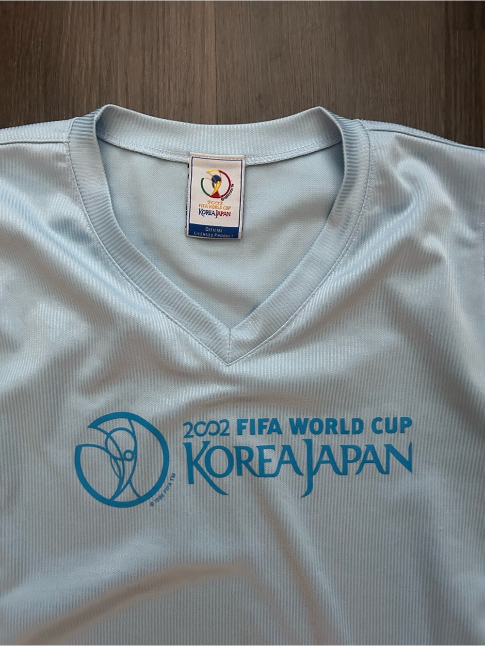 2002 FIFA World Cup Korea Japan Light Blue Sleeveless Jersey - Picture 4 of 4